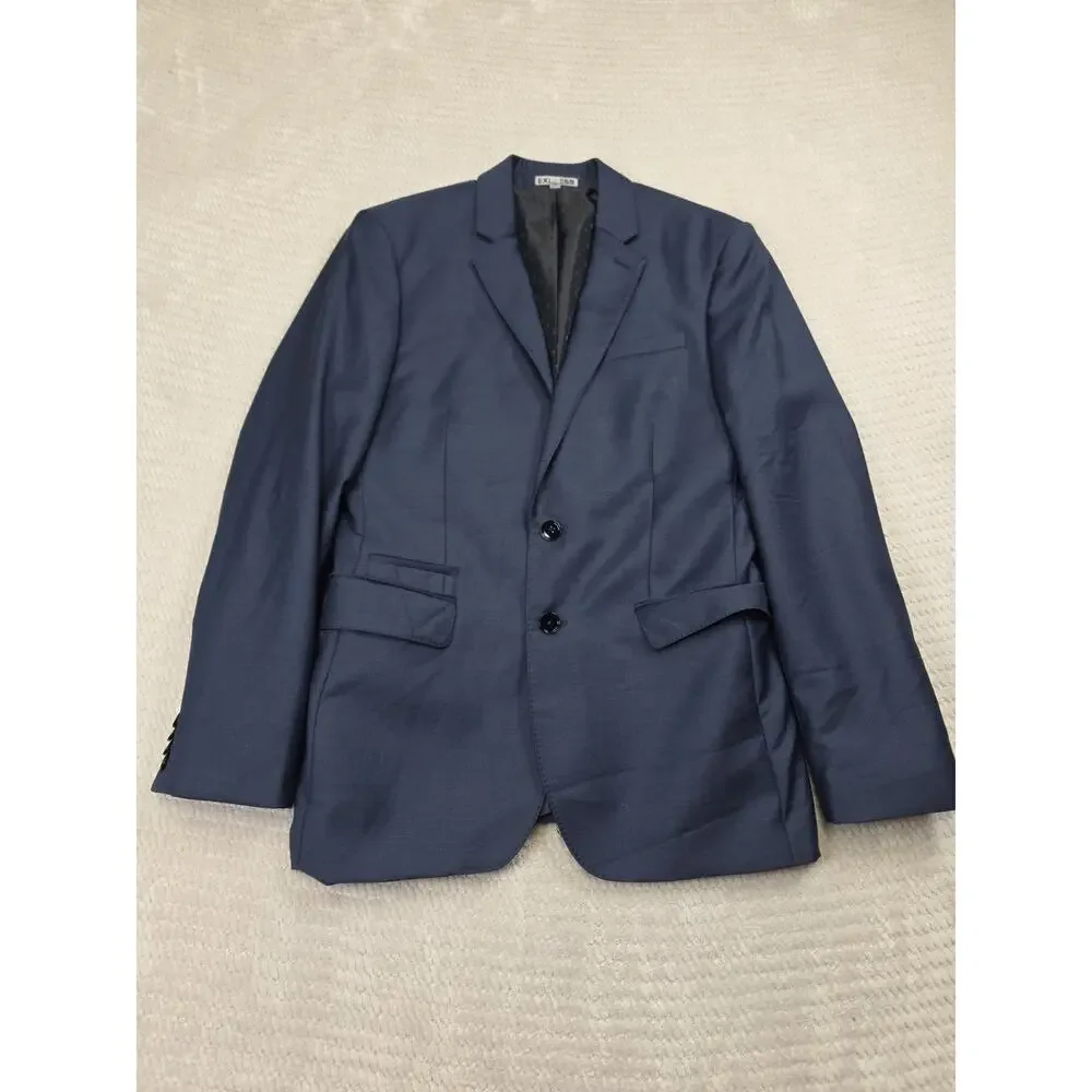 Express Suit Mens Blazer 36 Short Pants 29 X 32 Photographer Fitted Blue
